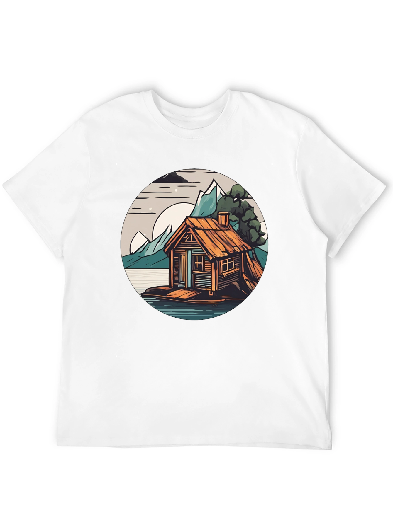 Cabin Lake Tee: Nature Graphic Shirt
