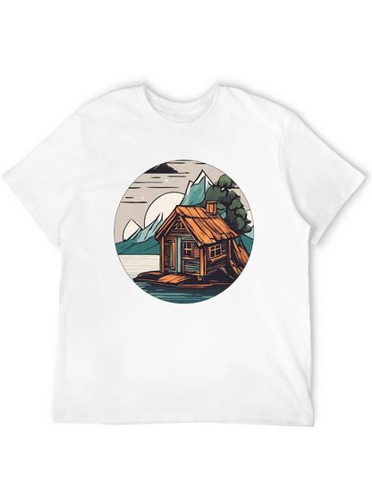 Cabin Lake Tee: Nature Graphic Shirt