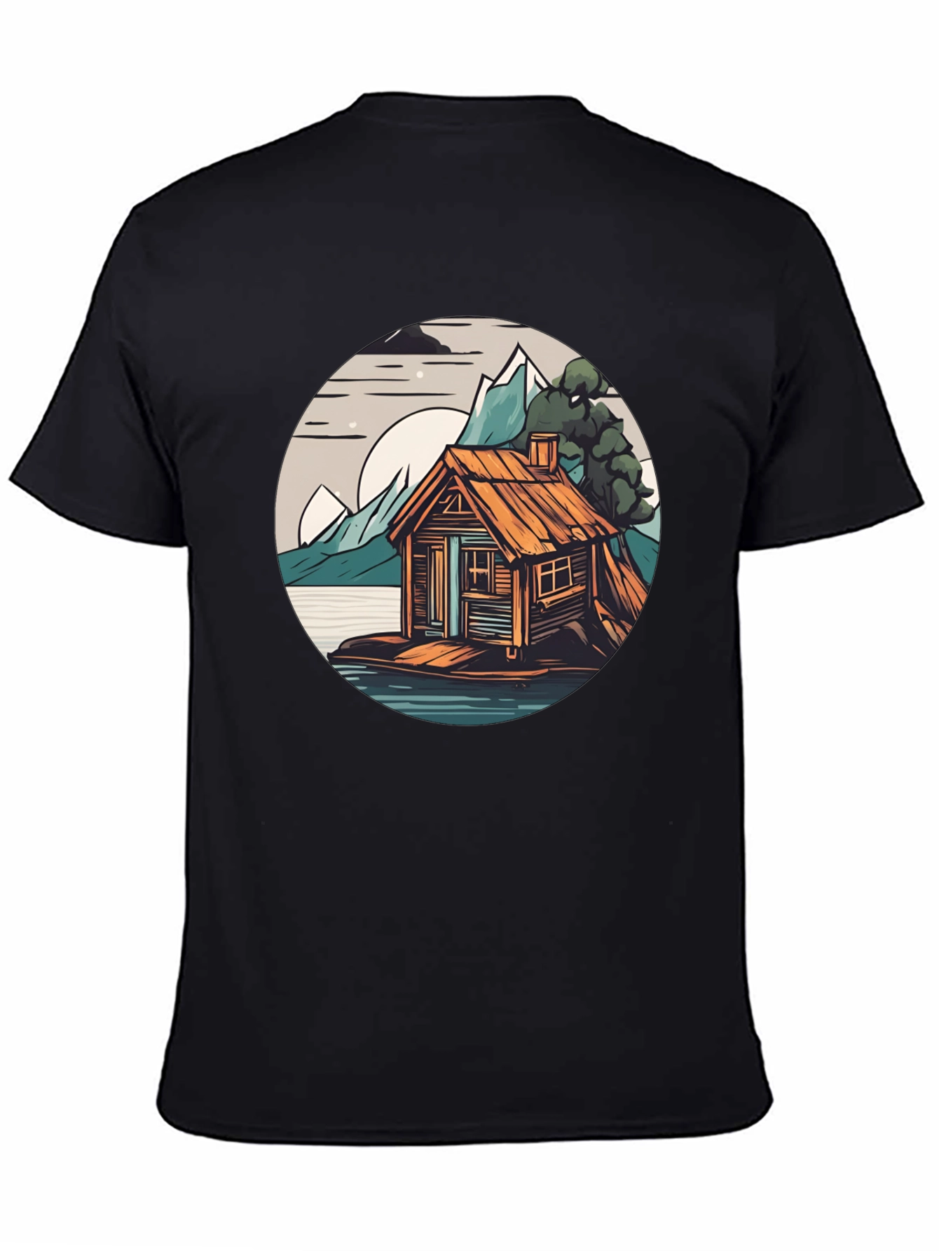 Cabin Lake Tee: Nature Graphic Shirt