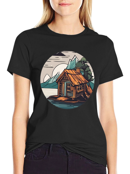 Cabin Lake Tee: Nature Graphic Shirt