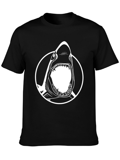 Shark Graphic Tee - Mens Black T-Shirt