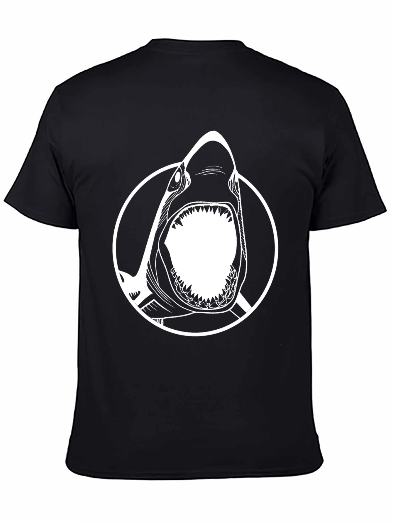 Shark Graphic Tee - Mens Black T-Shirt