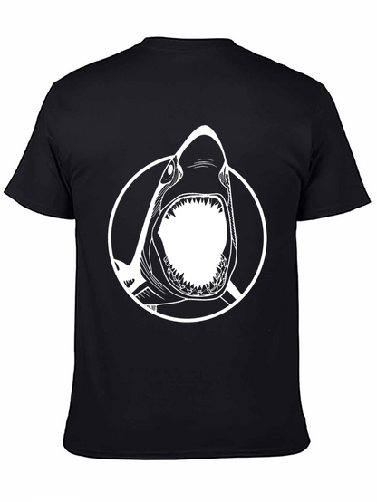 Shark Graphic Tee - Mens Black T-Shirt