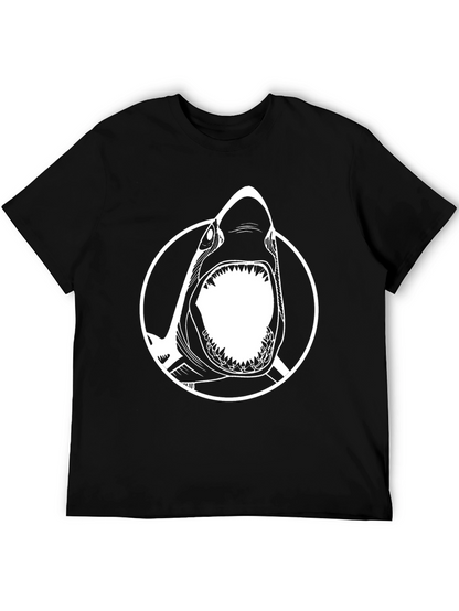 Shark Graphic Tee - Mens Black T-Shirt