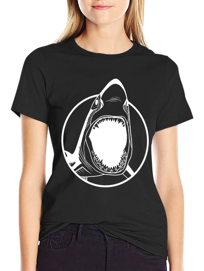 Shark Graphic Tee - Mens Black T-Shirt