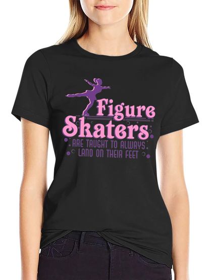 Figure Skaters T-Shirt - Land on Your Feet
