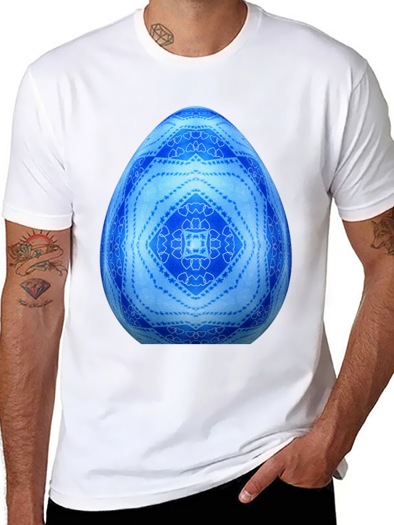 Blue Easter Egg Graphic Tee