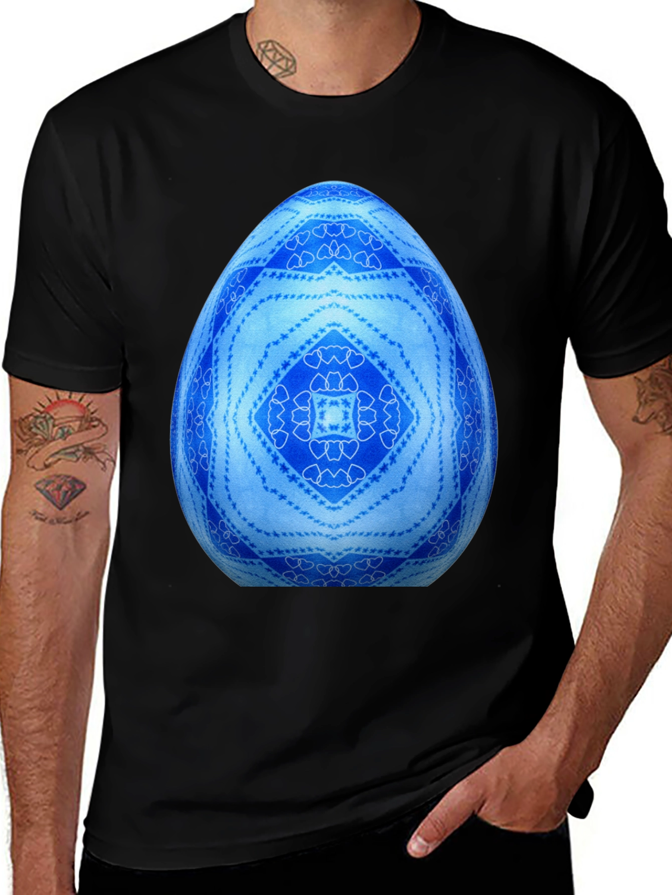 Blue Easter Egg Graphic Tee