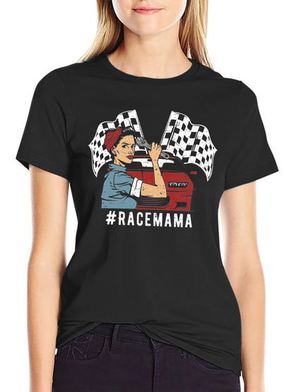 Race Mama T-Shirt - Automotive Mechanic Design