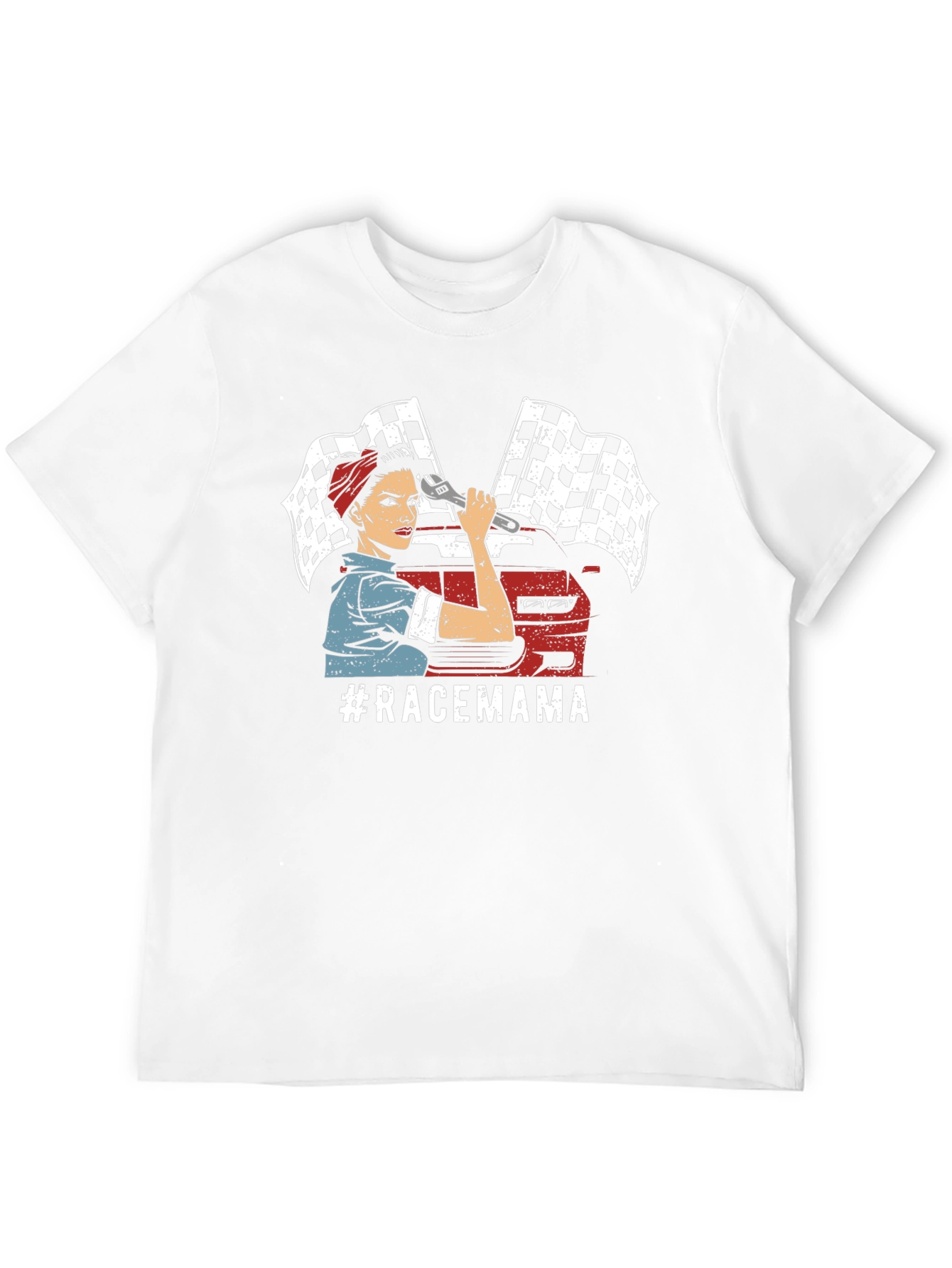 Race Mama T-Shirt - Automotive Mechanic Design