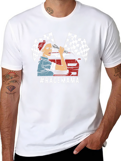 Race Mama T-Shirt - Automotive Mechanic Design