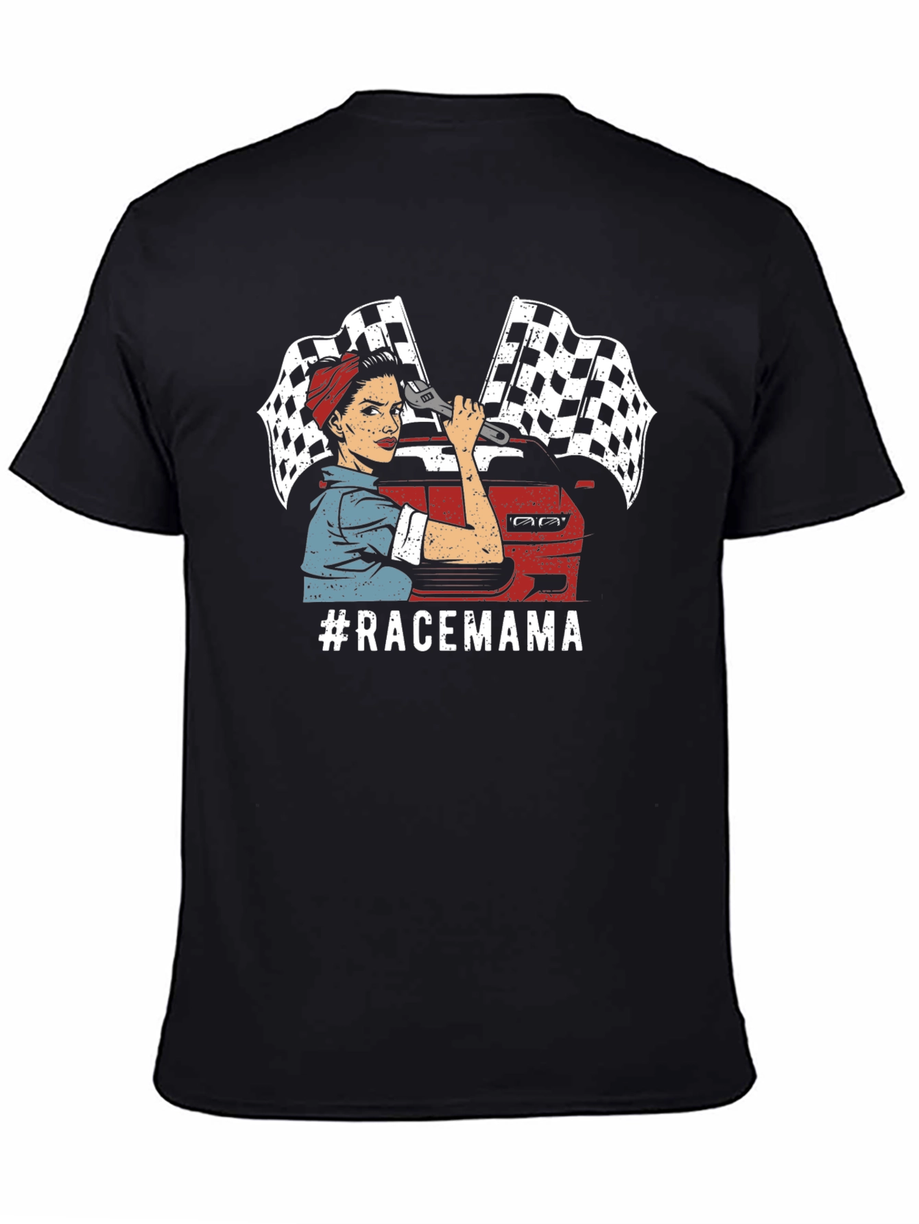 Race Mama T-Shirt - Automotive Mechanic Design
