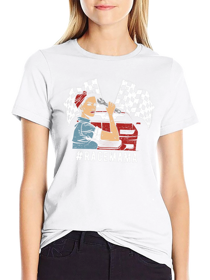 Race Mama T-Shirt - Automotive Mechanic Design