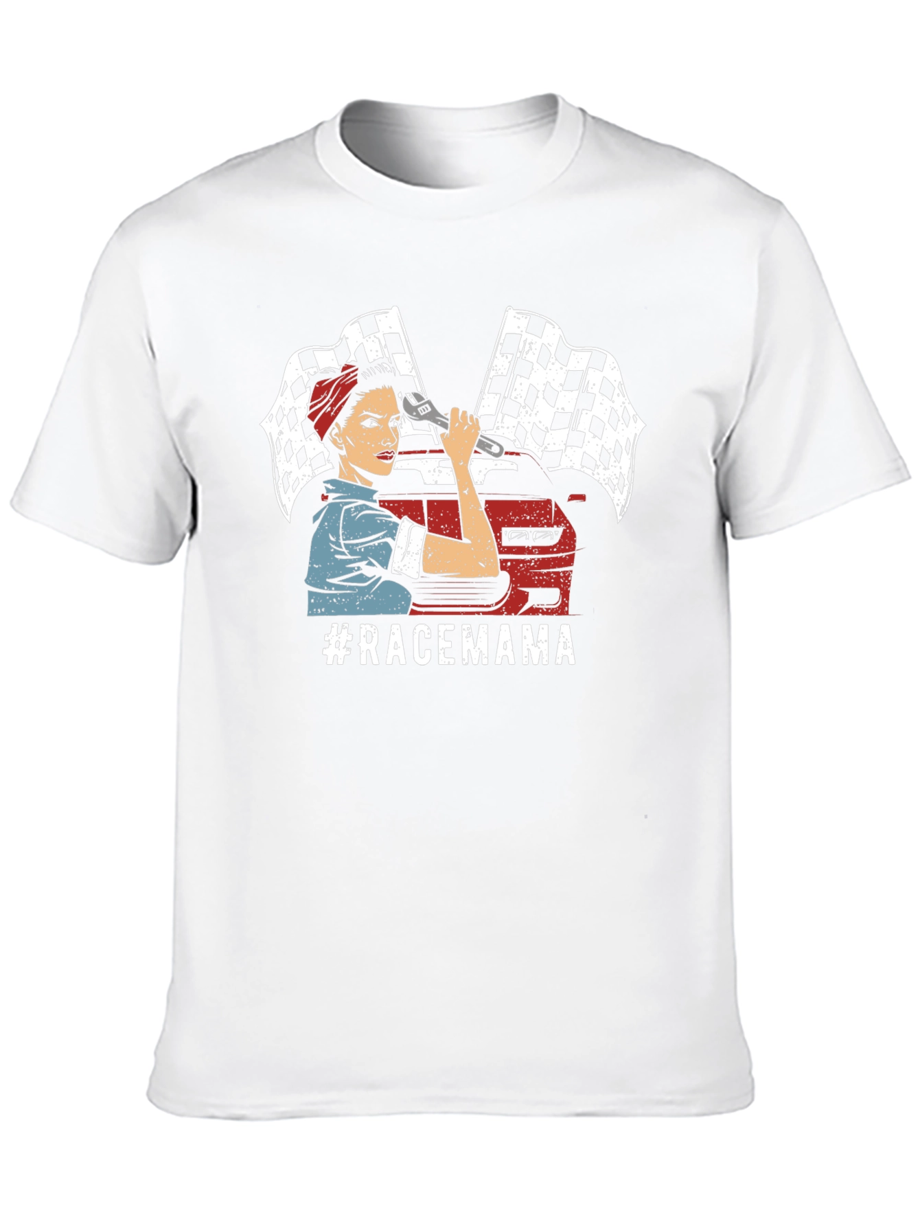 Race Mama T-Shirt - Automotive Mechanic Design
