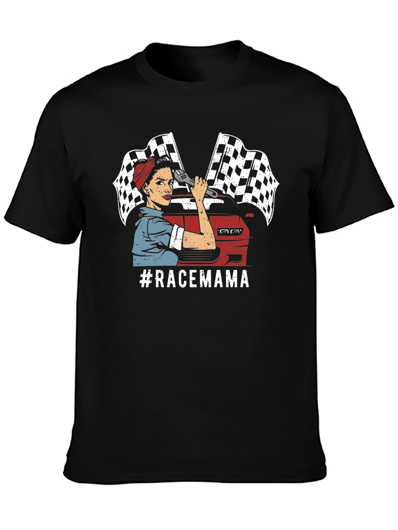 Race Mama T-Shirt - Automotive Mechanic Design