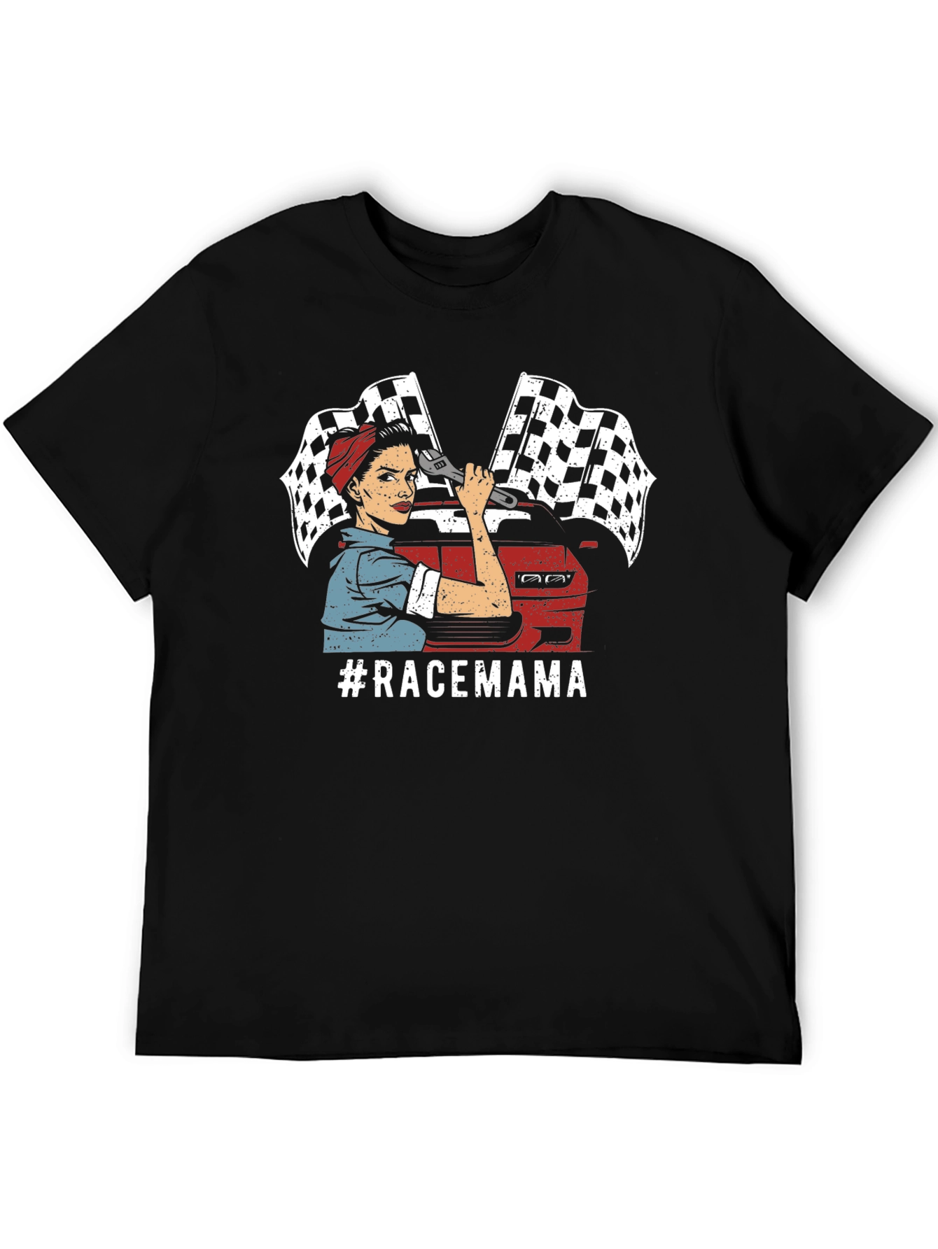 Race Mama T-Shirt - Automotive Mechanic Design
