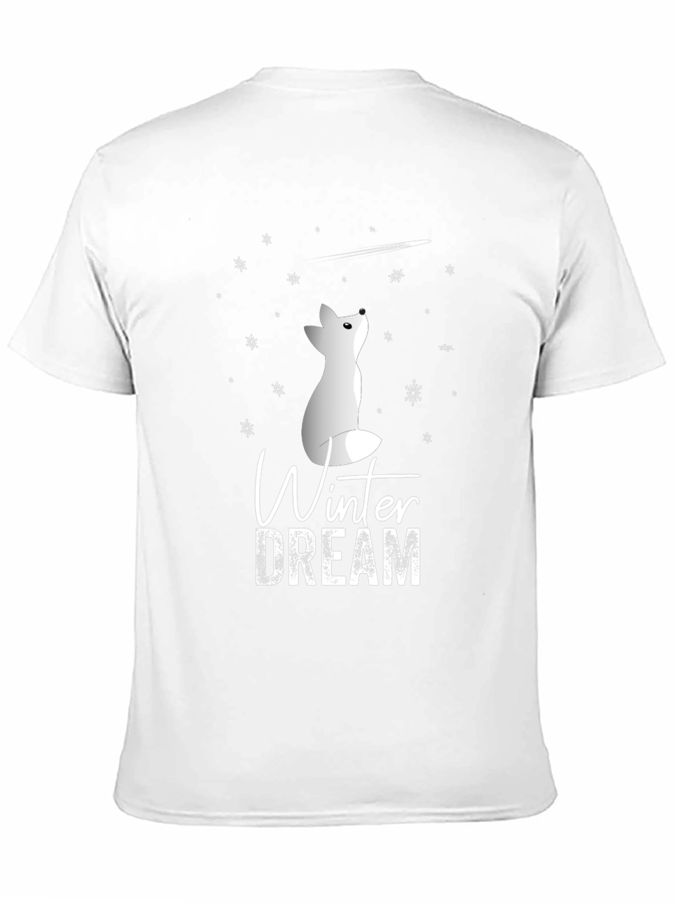 Winter Dream Fox Graphic Tee - Soft Cotton Blend