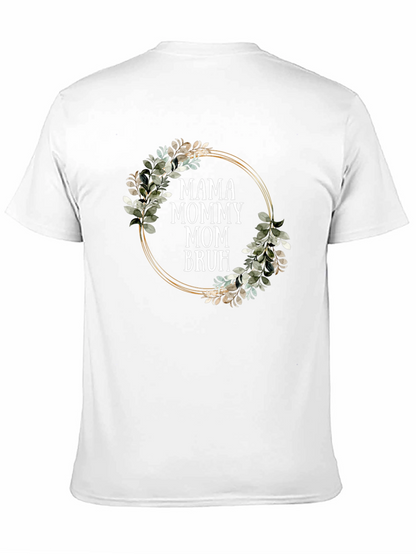 Mama Mommy Mom Bruh T-Shirt - Floral Design