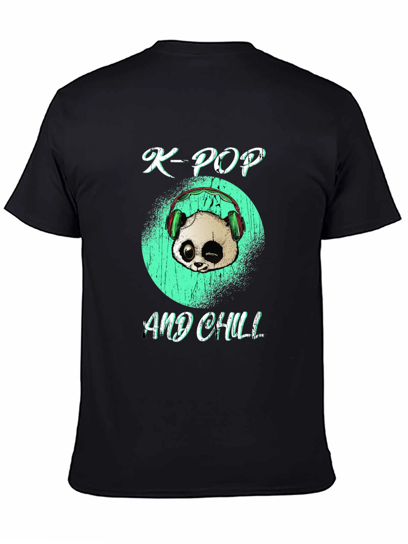 K-Pop and Chill Panda Graphic Tee