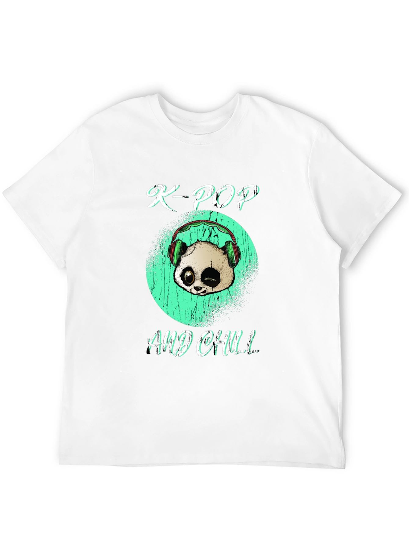 K-Pop and Chill Panda Graphic Tee
