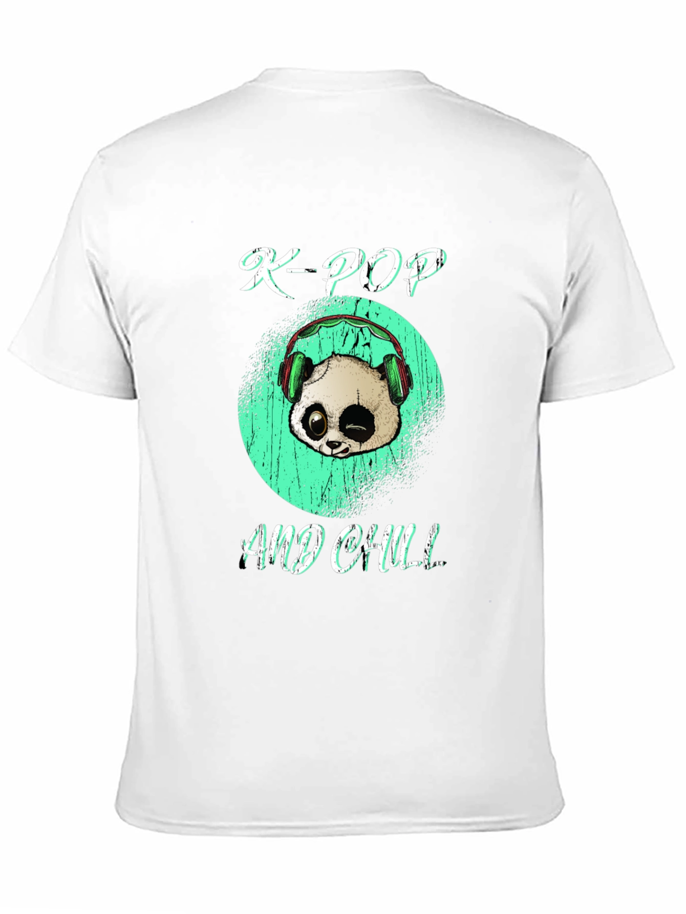 K-Pop and Chill Panda Graphic Tee