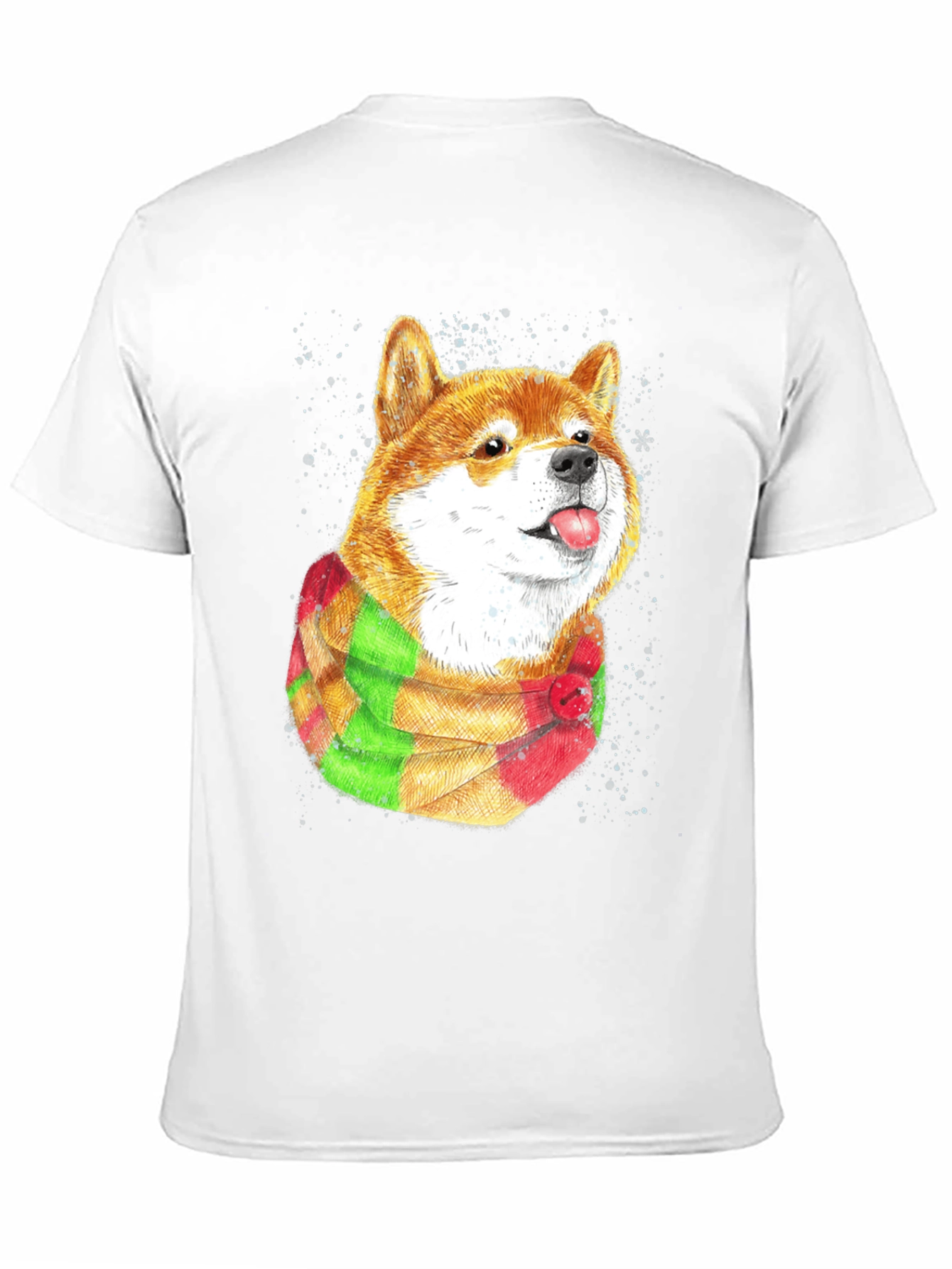 Shiba Inu T-Shirt with Scarf - Dog Lover Apparel