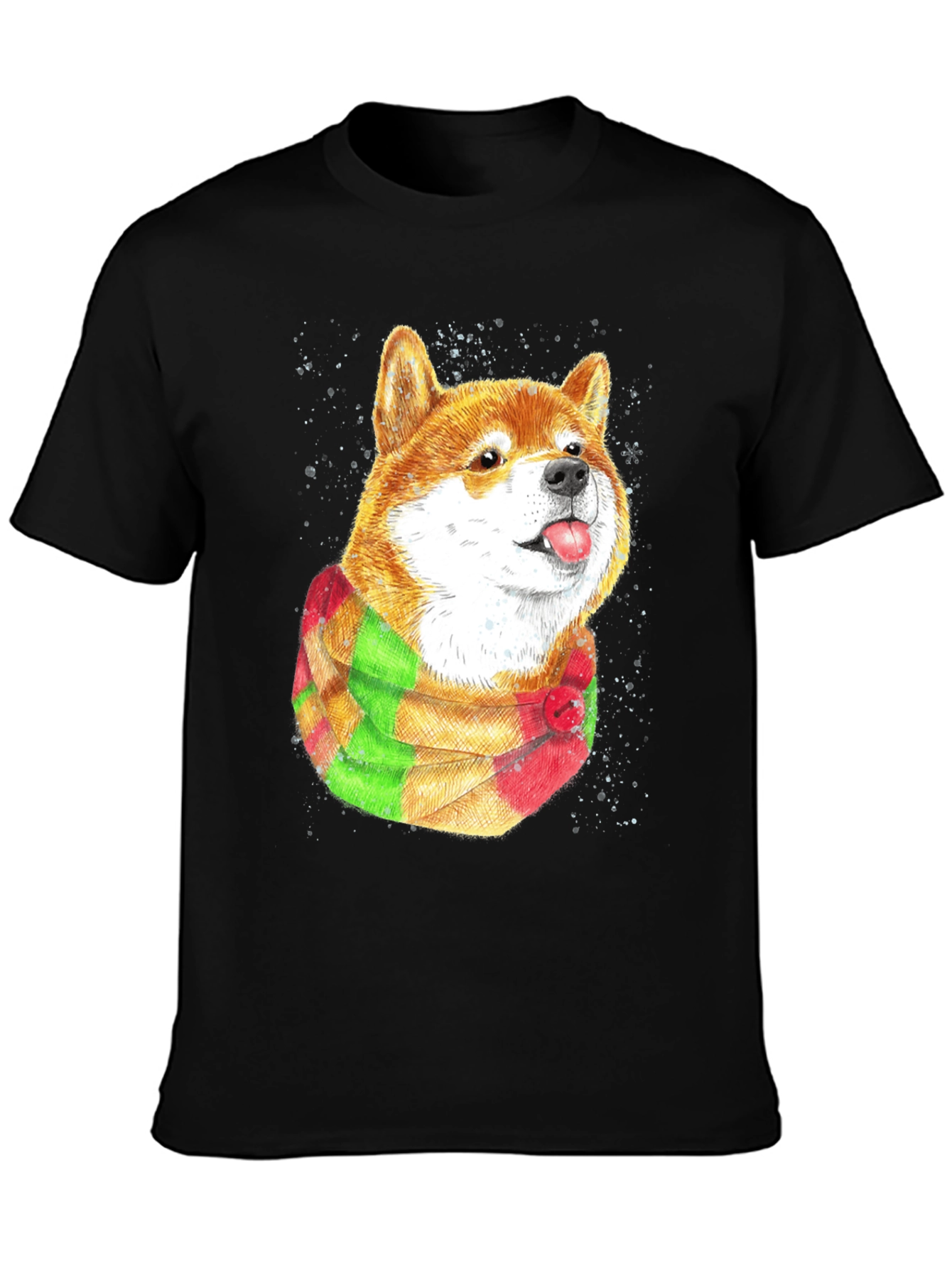 Shiba Inu T-Shirt with Scarf - Dog Lover Apparel