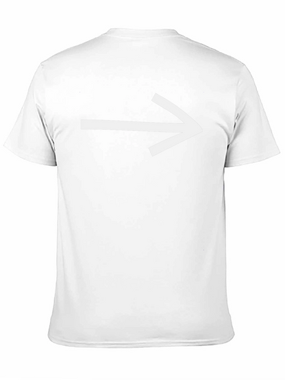 Right Arrow Graphic Tee - Black Cotton T-Shirt