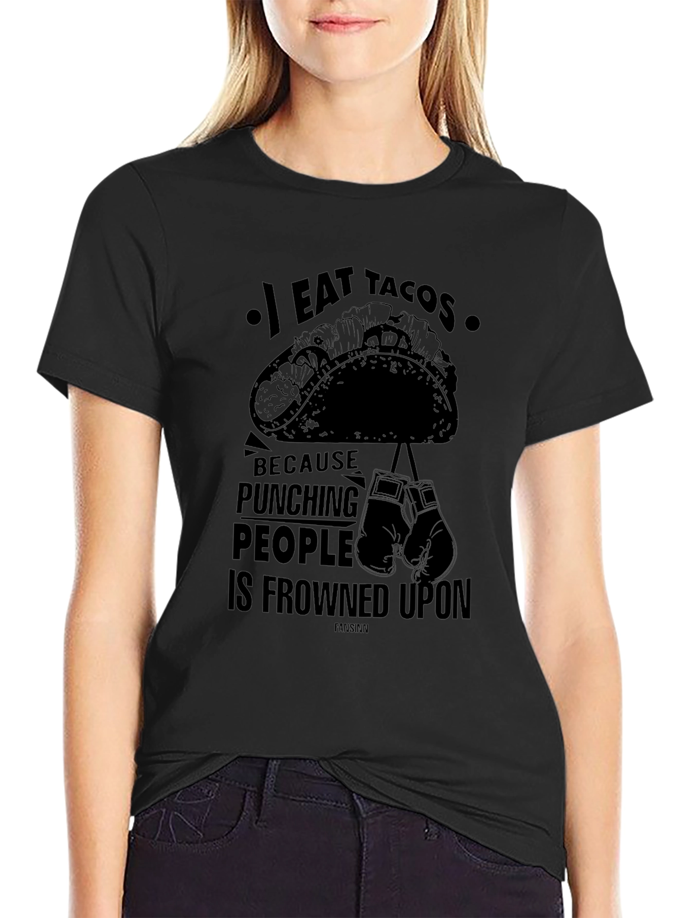 I Eat Tacos Funny Graphic T-Shirt
