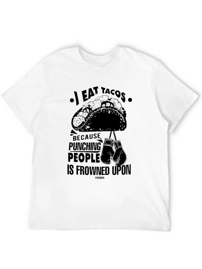 I Eat Tacos Funny Graphic T-Shirt