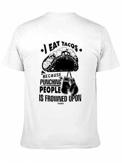 I Eat Tacos Funny Graphic T-Shirt