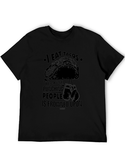 I Eat Tacos Funny Graphic T-Shirt
