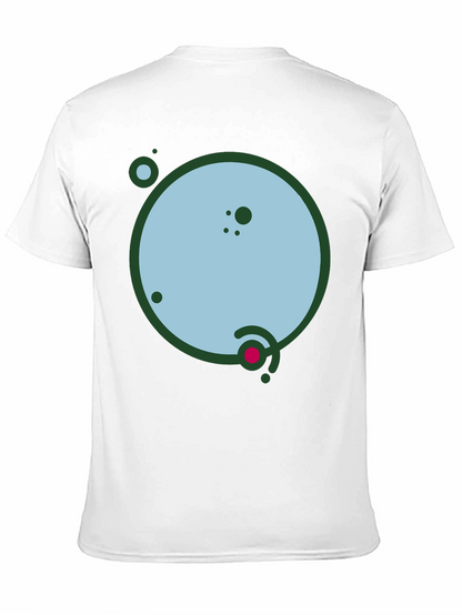 Geometric Planet Graphic Black Tee