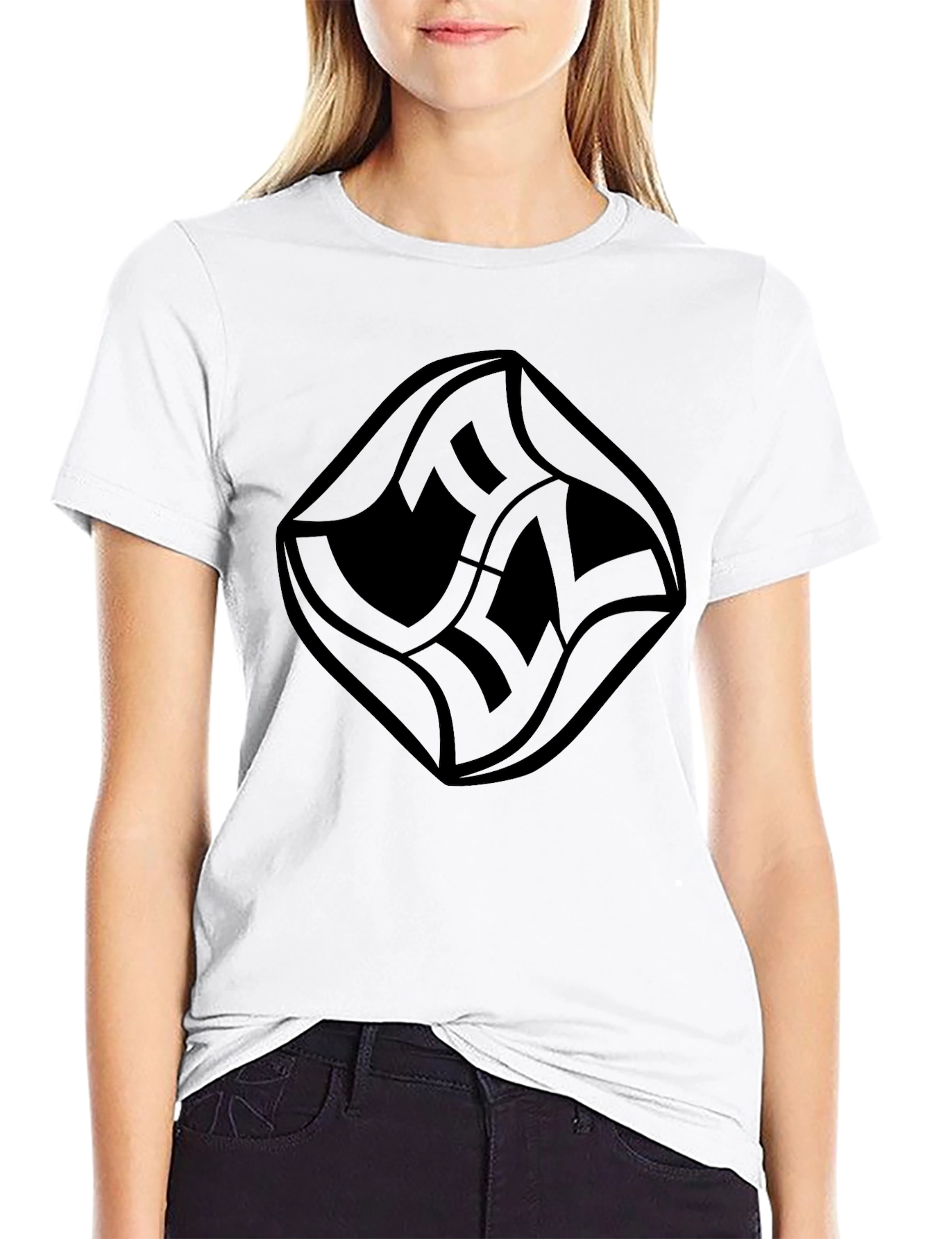 Modern Graphic Tee - Stylish Black Design