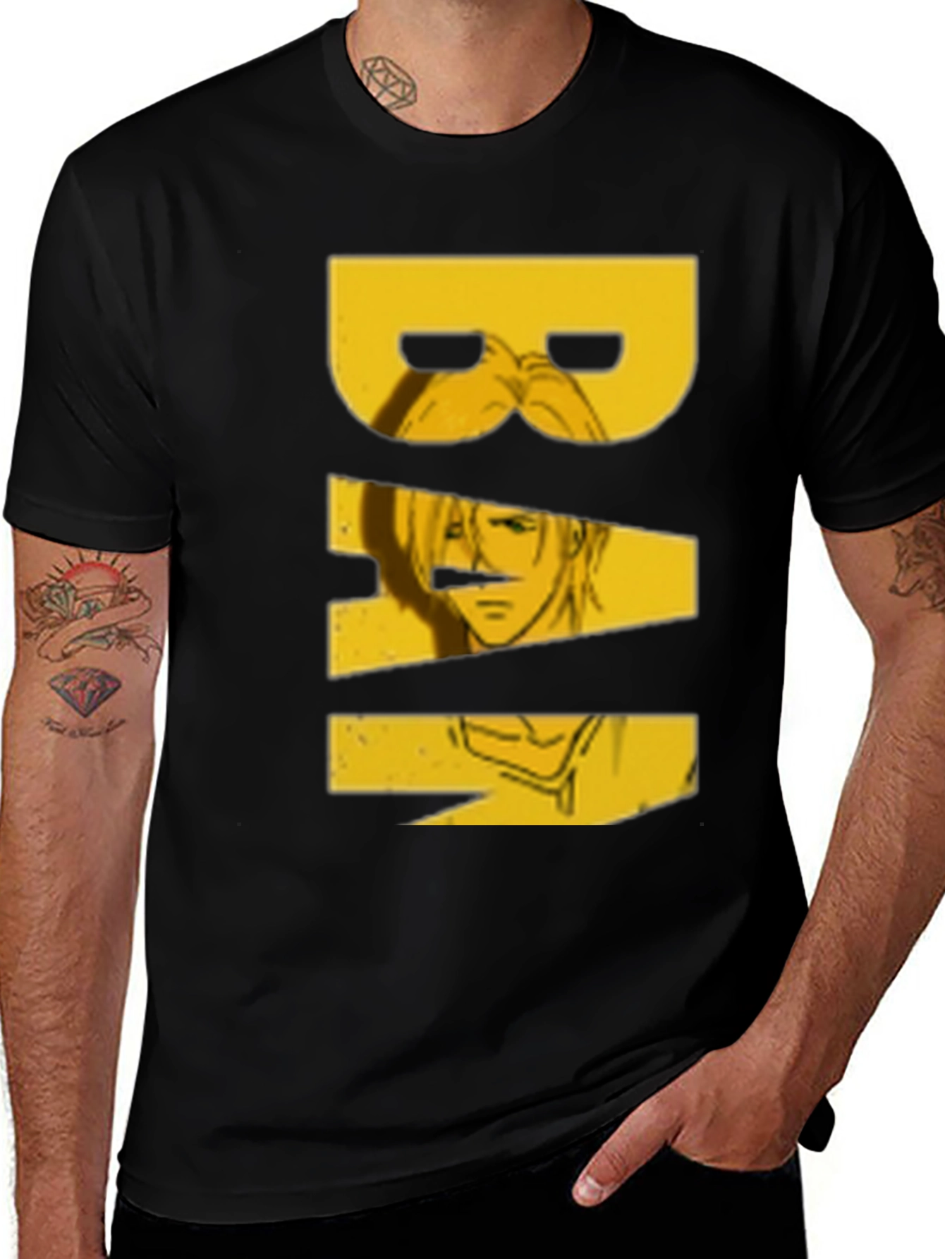 Black Graphic Print T-Shirt