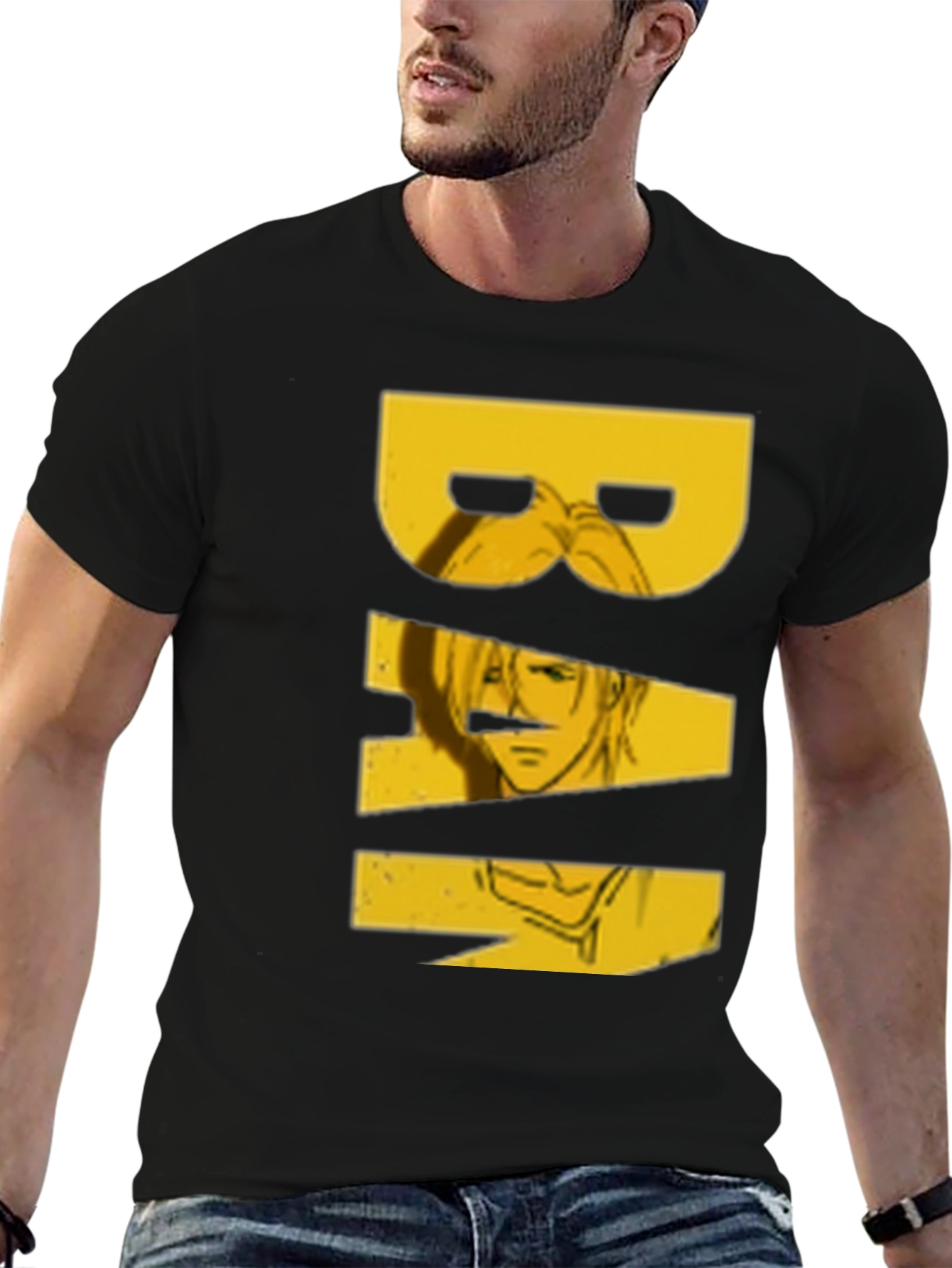 Black Graphic Print T-Shirt