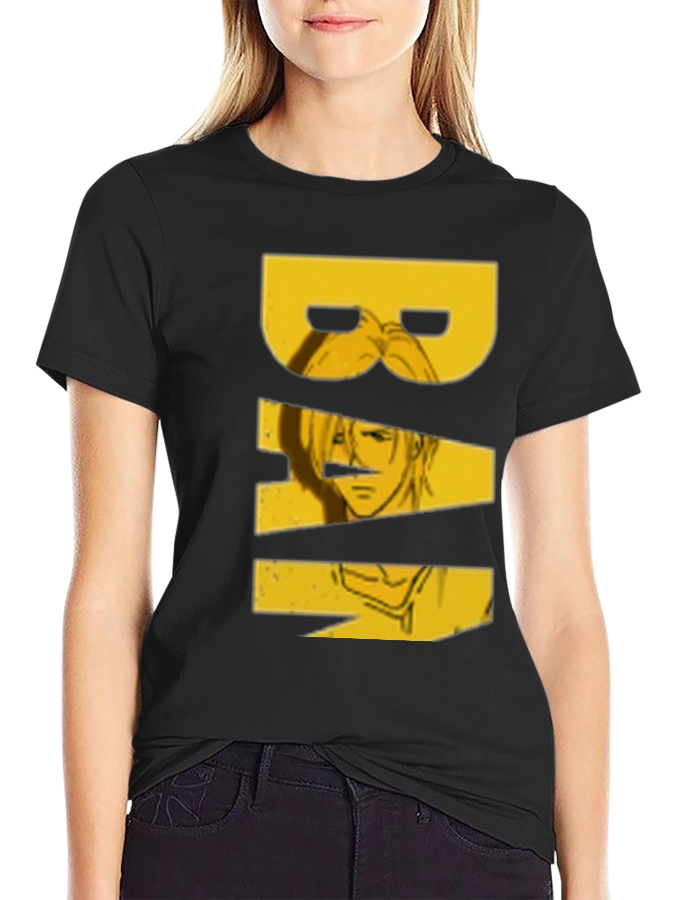 Black Graphic Print T-Shirt