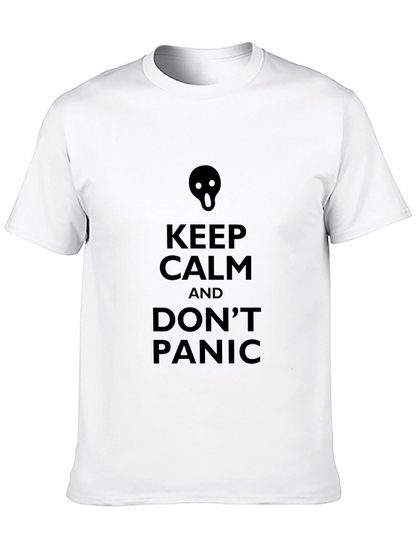 Keep Calm Dont Panic Black T-Shirt