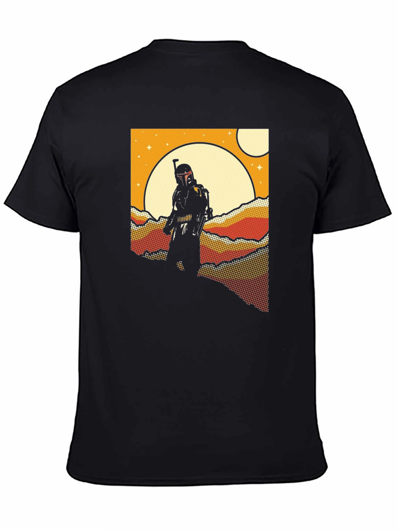 Retro Sci-Fi T-Shirt: Bounty Hunter Scene