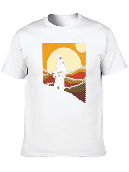Retro Sci-Fi T-Shirt: Bounty Hunter Scene