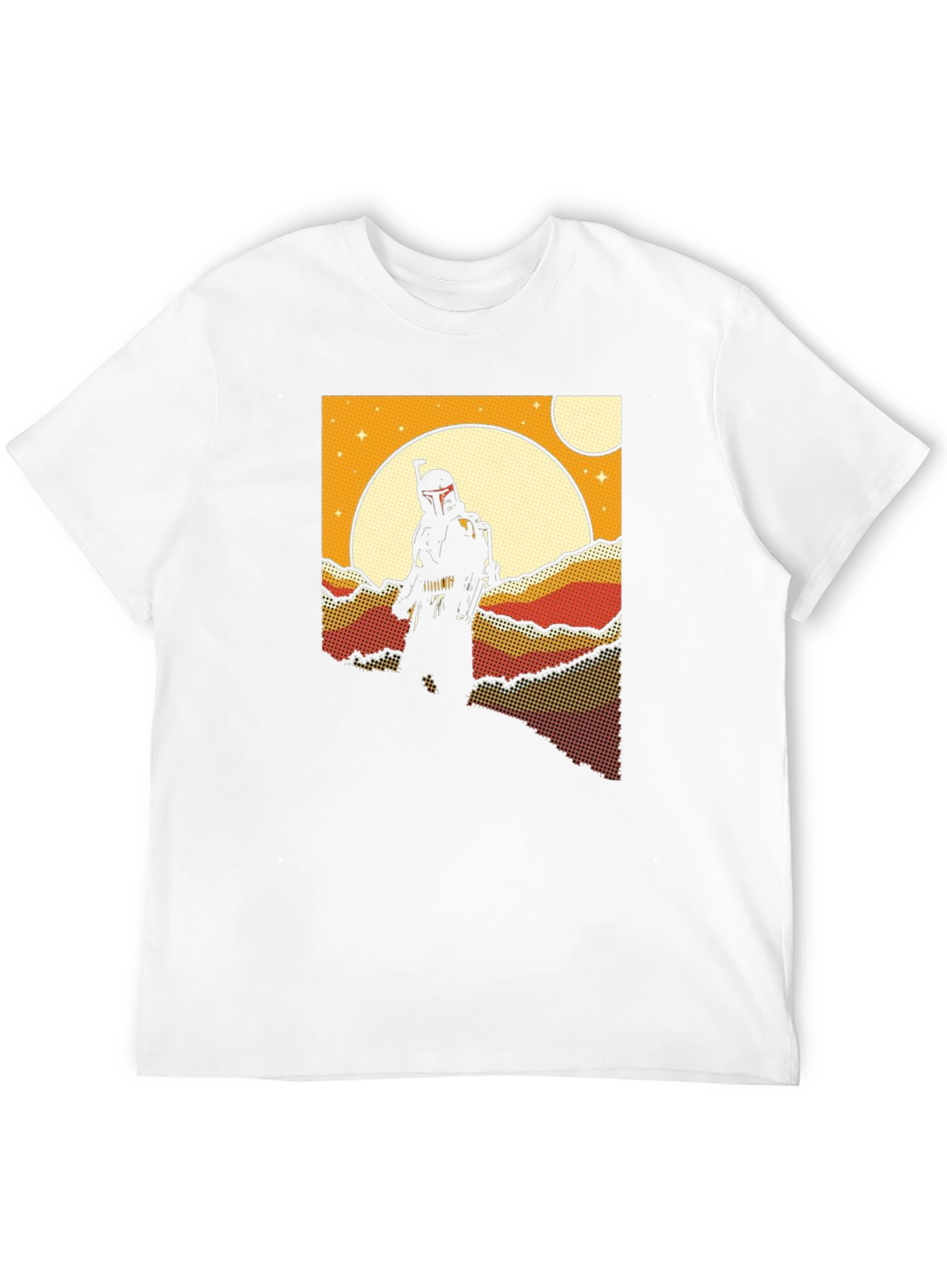 Retro Sci-Fi T-Shirt: Bounty Hunter Scene