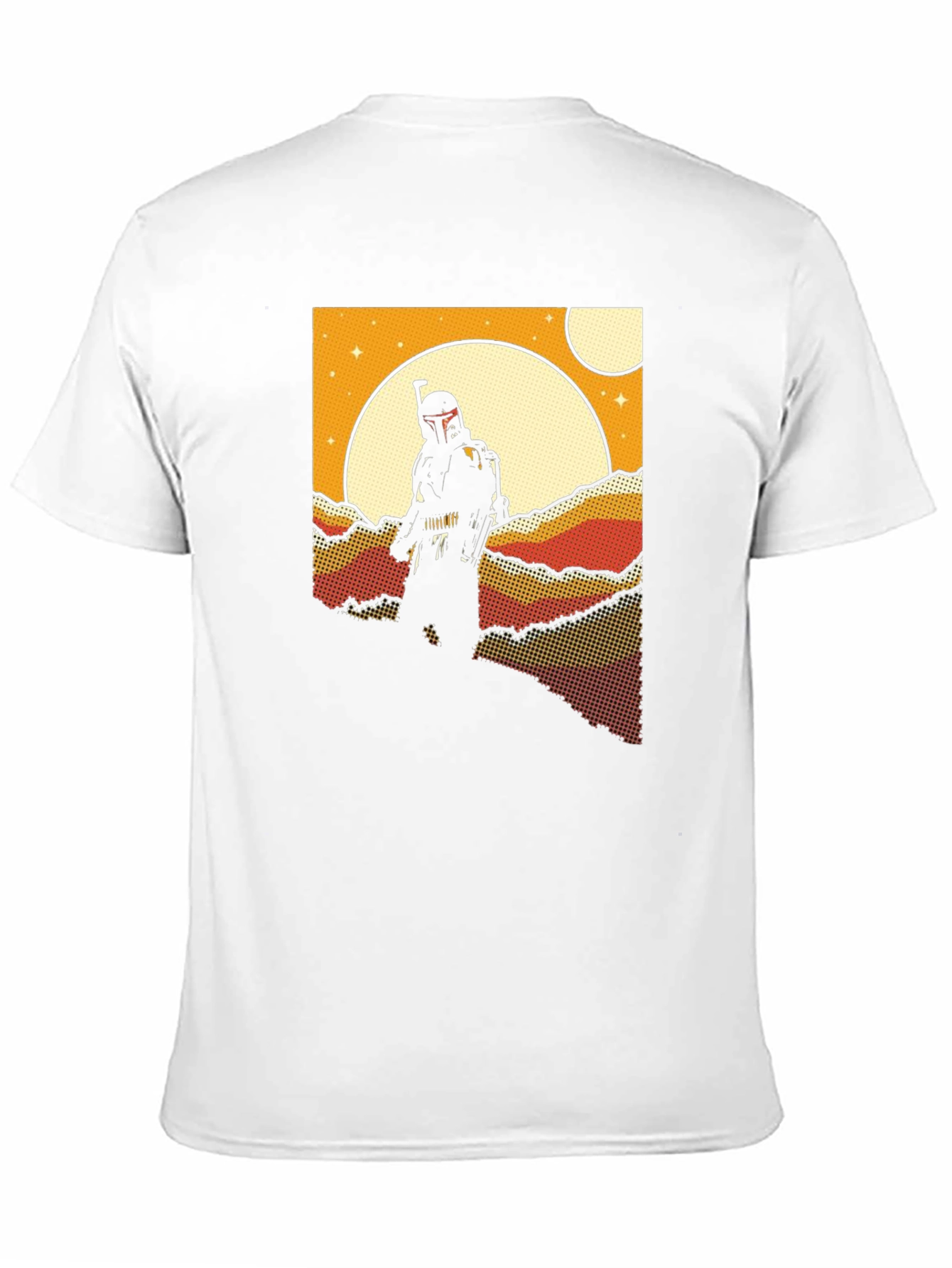Retro Sci-Fi T-Shirt: Bounty Hunter Scene