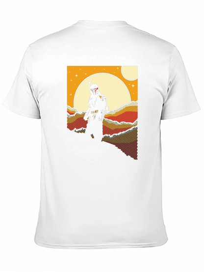 Retro Sci-Fi T-Shirt: Bounty Hunter Scene