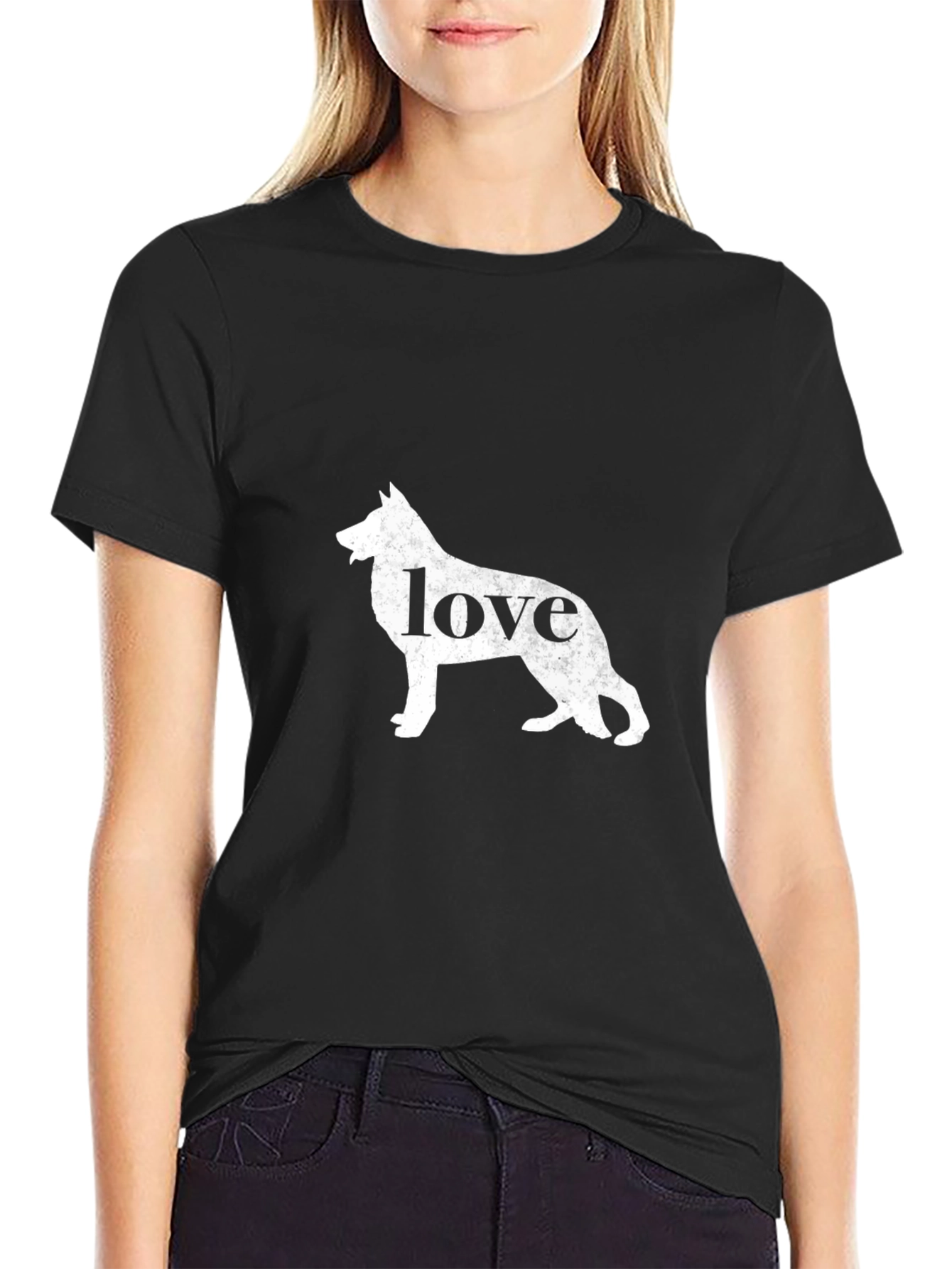Love Dog Graphic Tee - Black