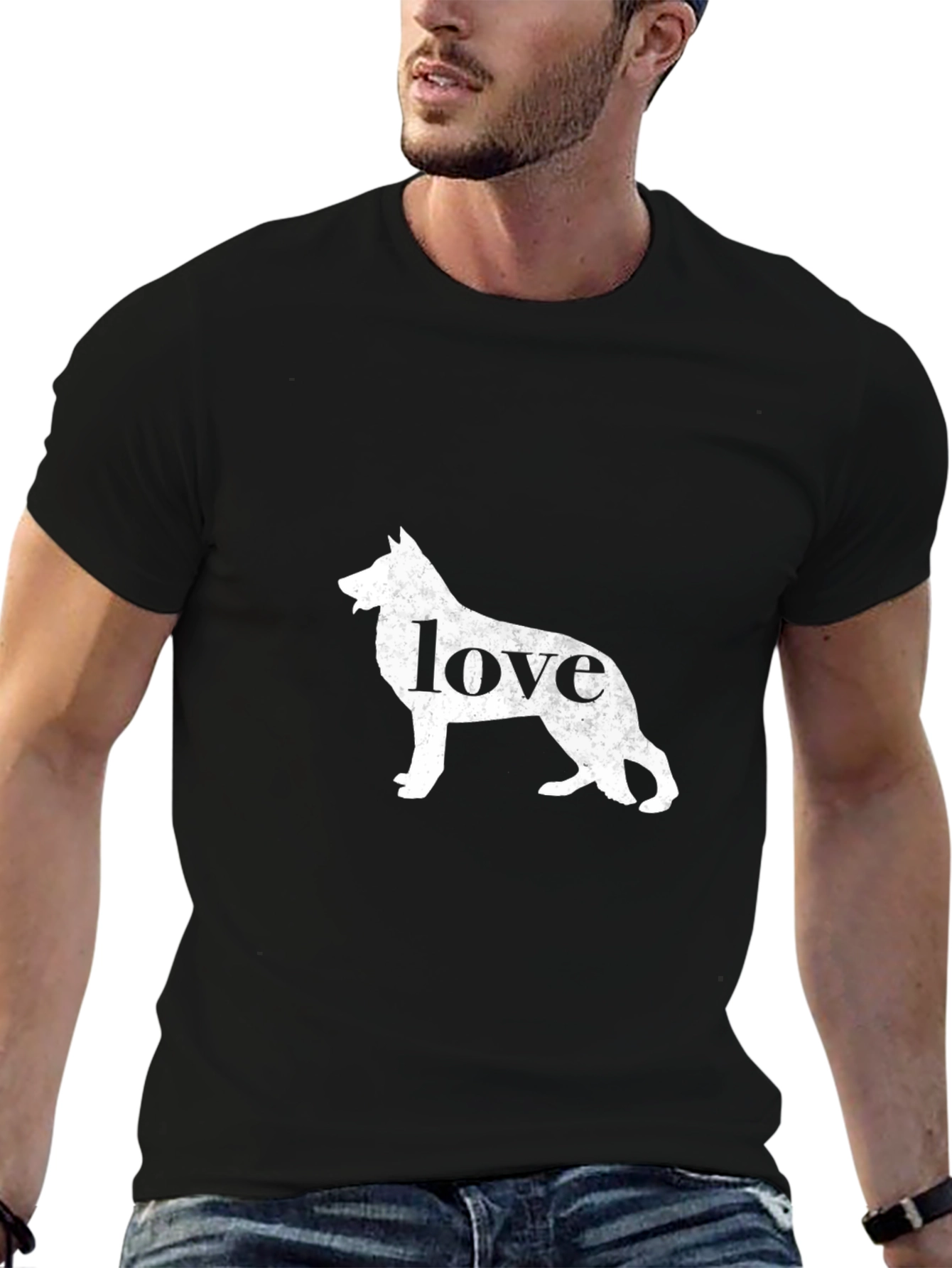 Love Dog Graphic Tee - Black