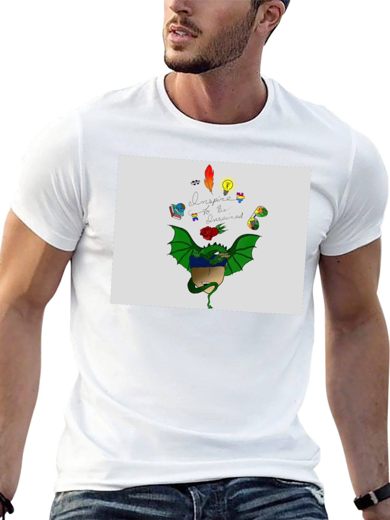 Inspire Dragon Graphic T-Shirt