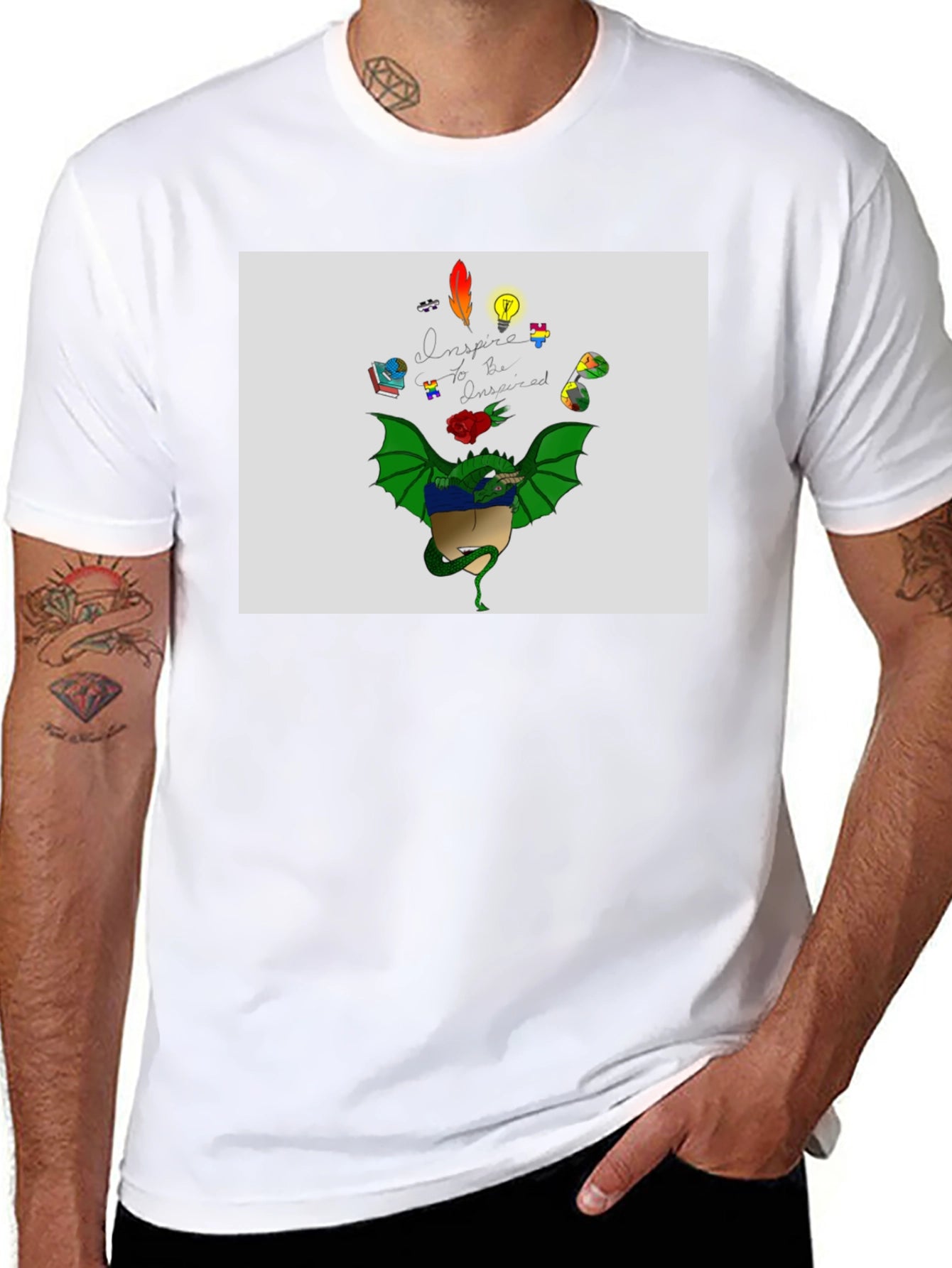 Inspire Dragon Graphic T-Shirt