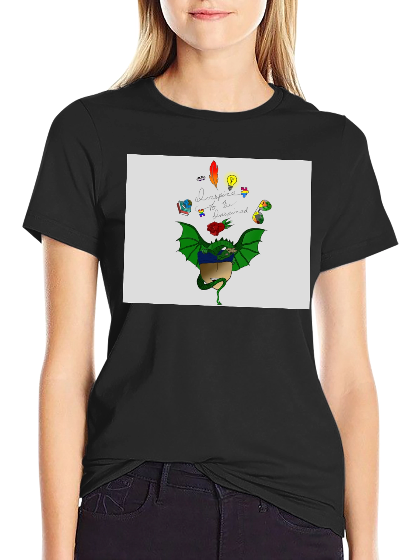 Inspire Dragon Graphic T-Shirt