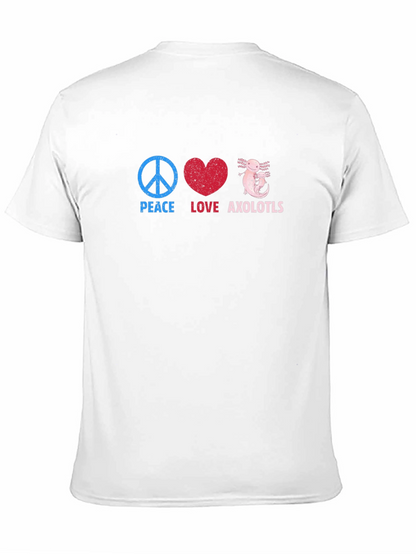 Peace Love Axolotls Graphic T-Shirt