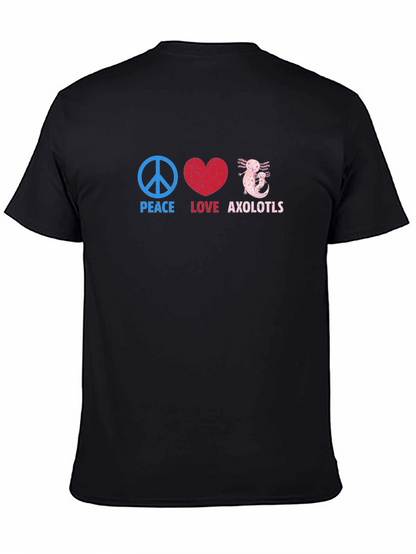 Peace Love Axolotls Graphic T-Shirt